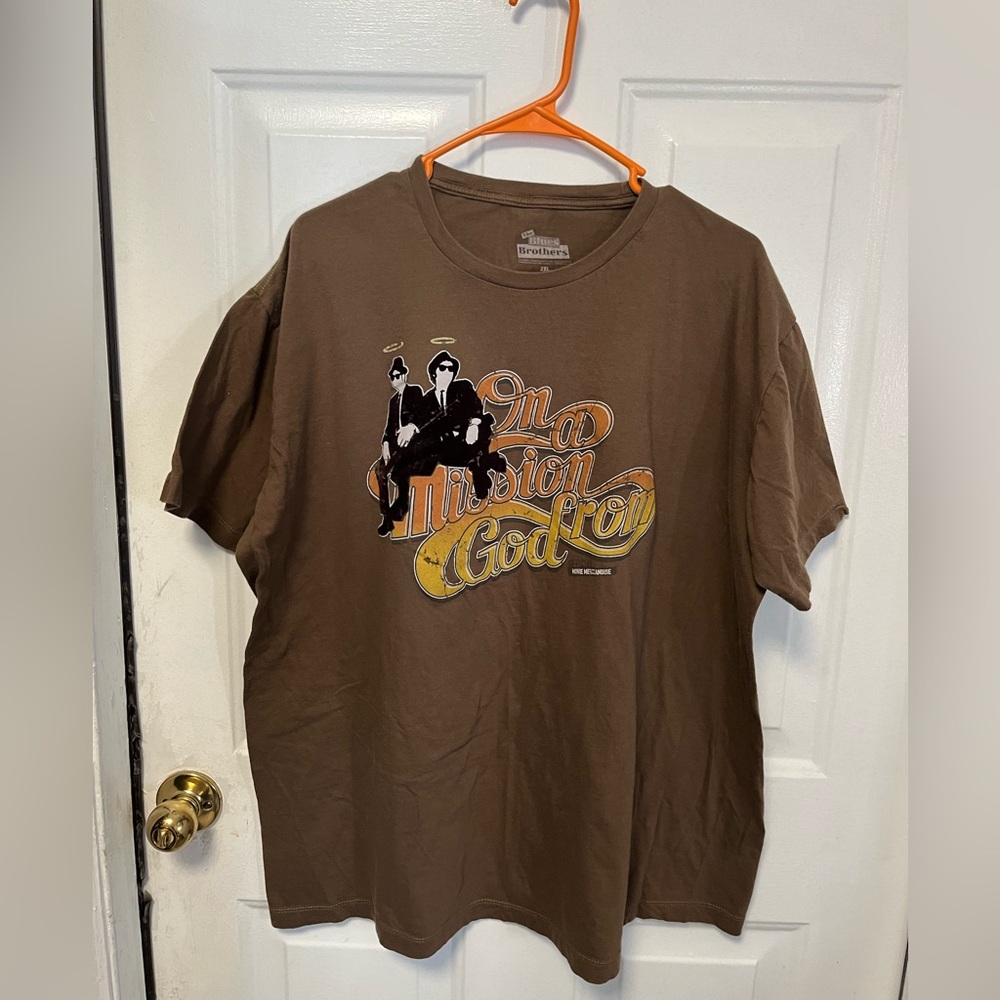 Brown Graphic Tee the Blues Brothers